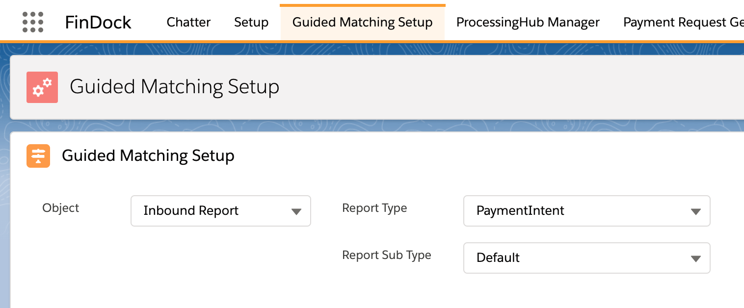 Guided Matching Setup PaymentIntent