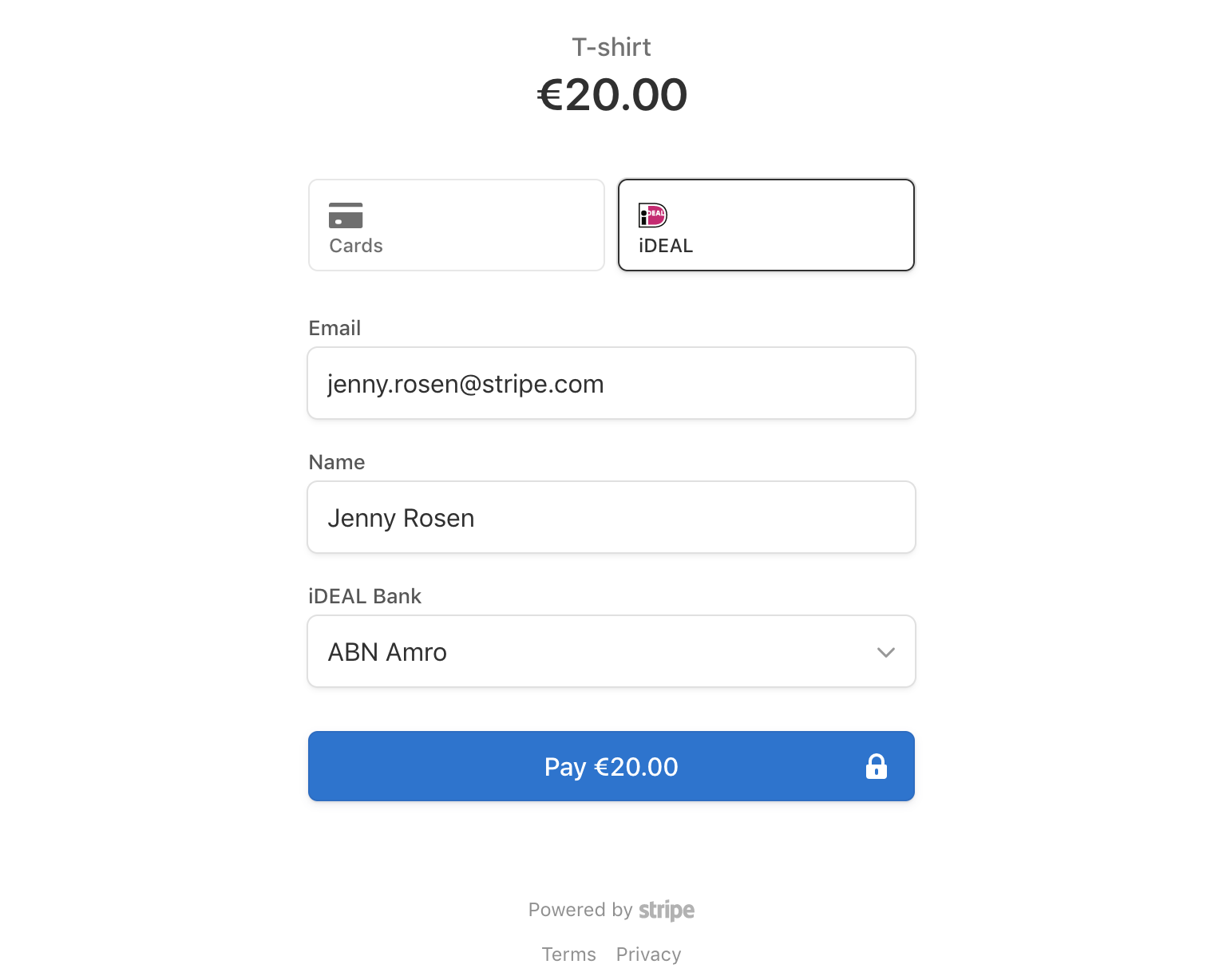 iDEAL payment with Stripe for FinDock