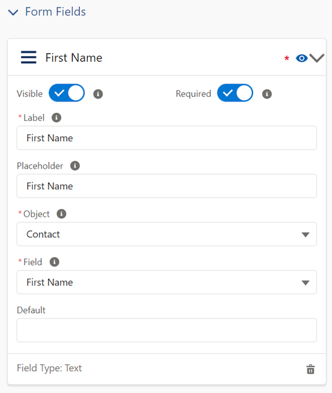 Payment Form personal details mapping for first name