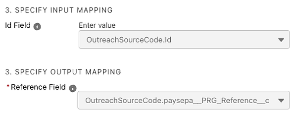 Payment Request Generator mapping for Source Code