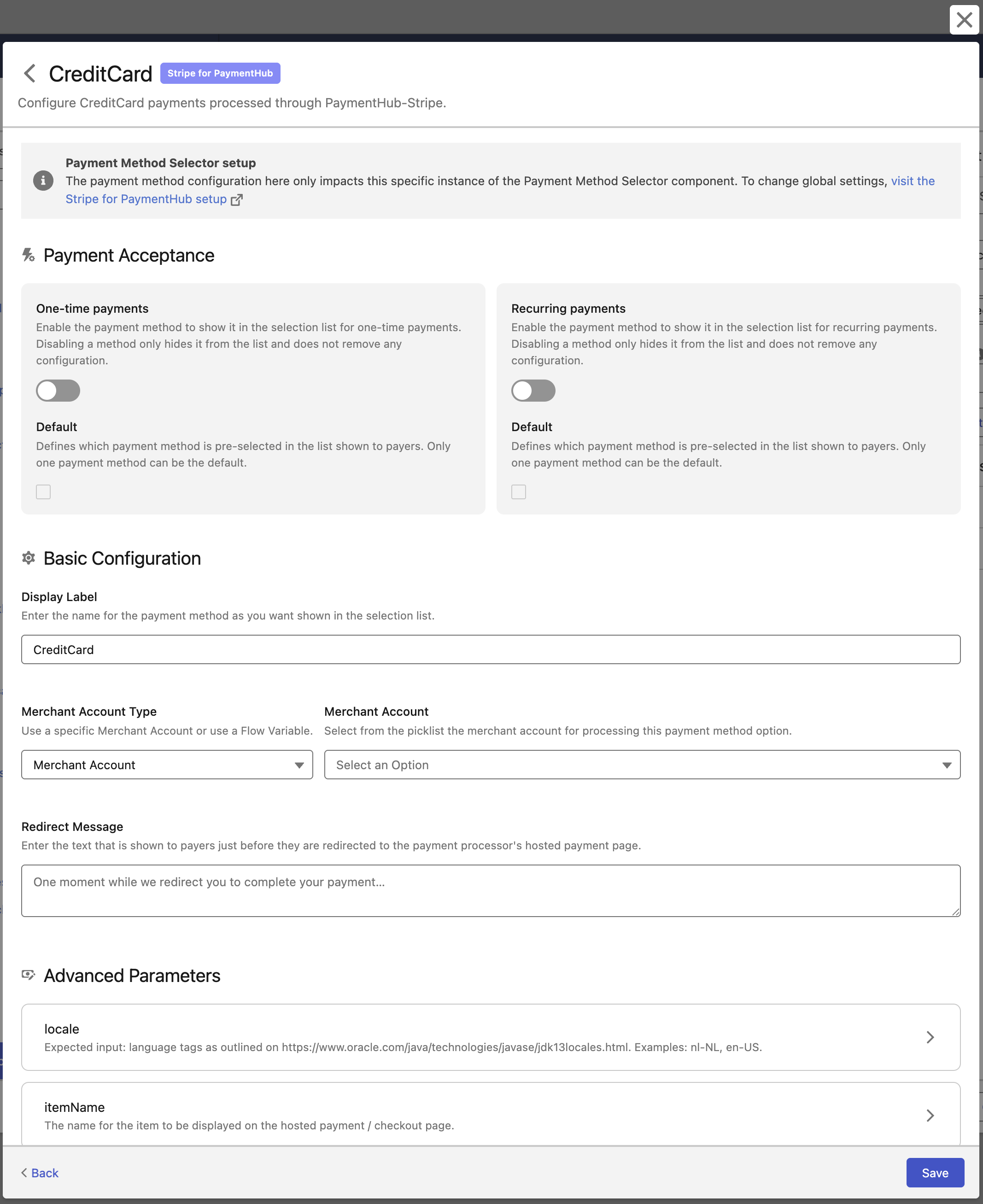 Payment Method Selector